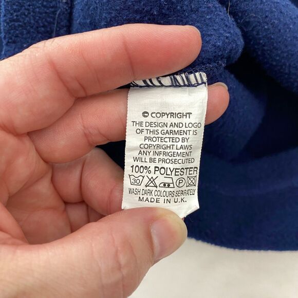 Shire Classics Fleece Pullover Boys Large Highland Cow Embroidered Plaid Collar - Picture 7 of 8